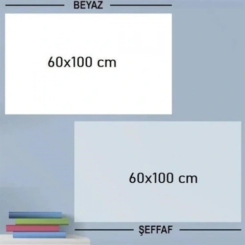 Durukar® Ders Çalışma Yazı Tahtası Manyetik Duvar Stickerı 100x60 cm