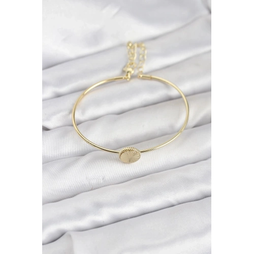Durukar® Gold Renk Pirinç Model Kadın Bileklik