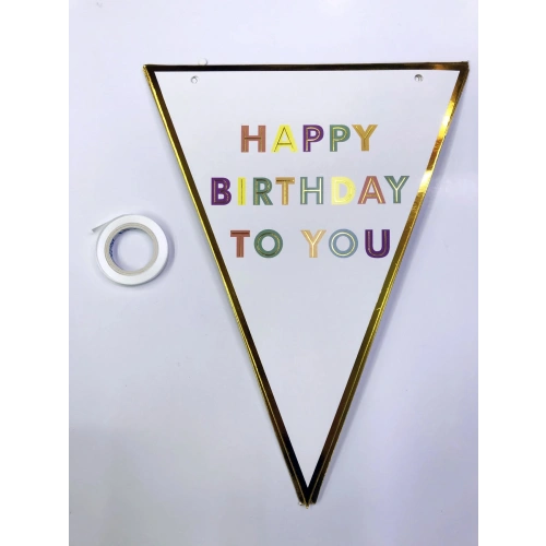 Durukar® Happy Birthday To You Flama Bayrak Süs
