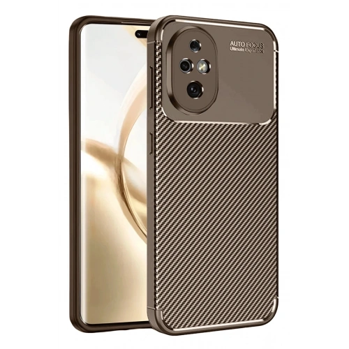 Durukar®  Honor 200 Kılıf Auto Focus Karbon Kapak - Kahverengi