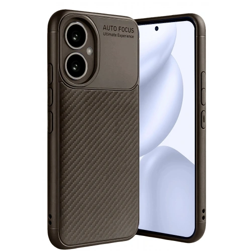 Durukar®  Honor 400 Kılıf Auto Focus Karbon Kapak - Kahverengi