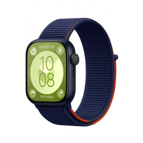 Durukar®  Huawei Fit 4 Hasırlı Cırtcırtlı Kordon - Lacivert-Turuncu