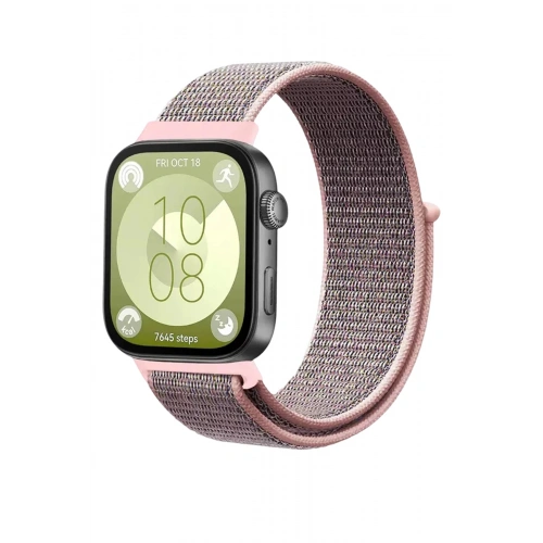 Durukar®  Huawei Fit 4 Hasırlı Cırtcırtlı Kordon - Pembe