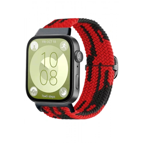 Durukar®  Huawei Fit 4 Star Kordon - Kırmızı-Siyah