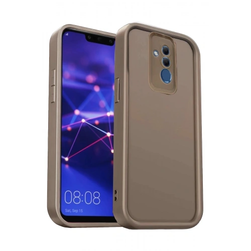 Durukar®  Huawei Mate 20 Lite Kılıf Viera Silikon - Kahverengi