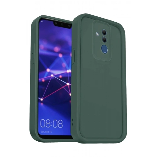 Durukar®  Huawei Mate 20 Lite Kılıf Viera Silikon - Koyu Yeşil