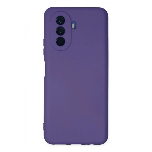 Durukar®  Huawei Nova Y70 Kılıf Nano içi Kadife Silikon - Mor