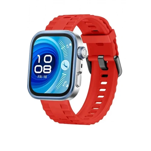 Durukar®  Huawei Watch Fit 3 Klasik Kordon - Kırmızı