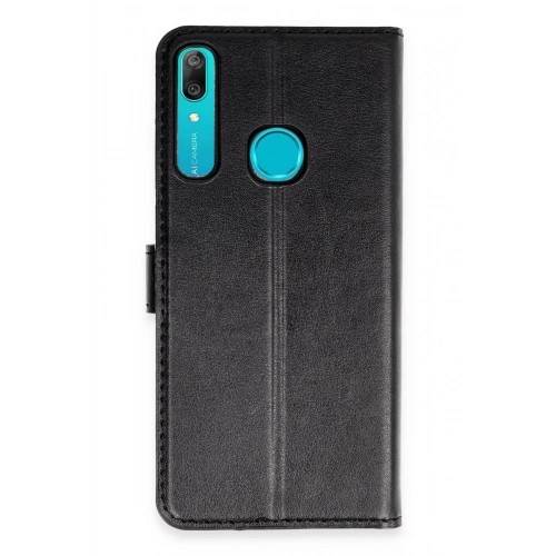 Durukar®  Huawei Y6 Prime Kılıf Trend S Plus Kapaklı Kılıf - Siyah