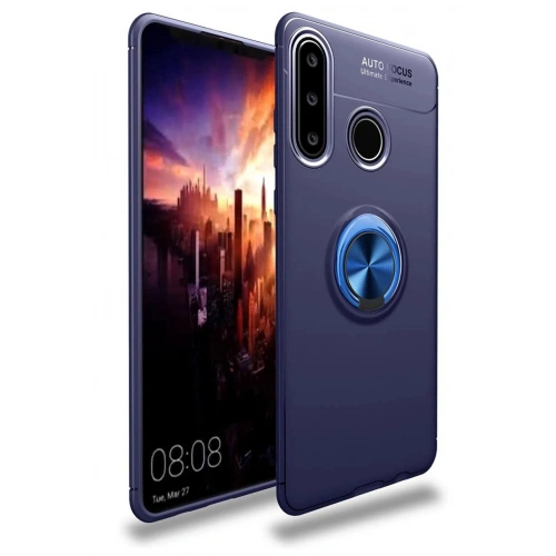 Durukar®  Huawei Y6P Kılıf Range Yüzüklü Silikon - Mavi
