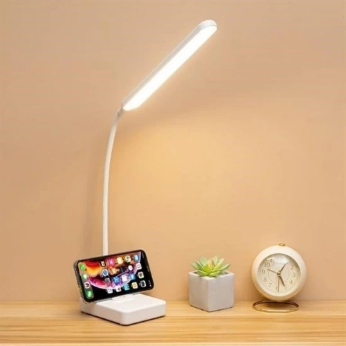Durukar® İnce Uzun USBli Dokunmatik 3 Kademeli 360 Derece Özel Göz Korumalı led Lityum Masa Lambası