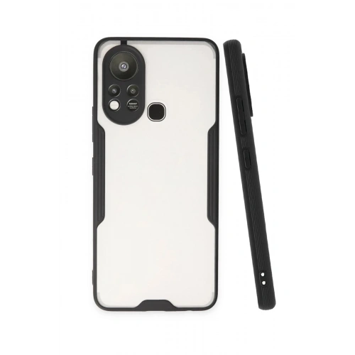 Durukar®  İnfinix Hot 11s Kılıf Platin Silikon - Siyah