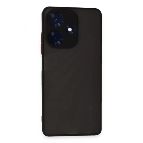 Durukar®  İnfinix Hot 30 4G Kılıf Montreal Silikon Kapak - Siyah