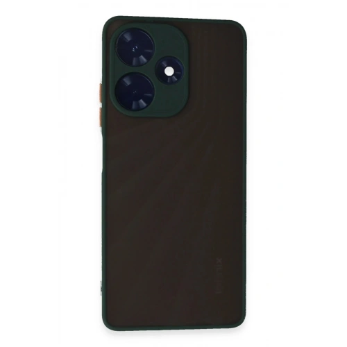 Durukar®  İnfinix Hot 30 4G Kılıf Montreal Silikon Kapak - Yeşil