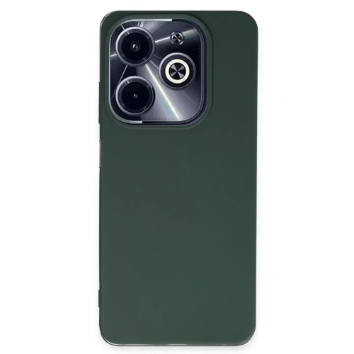 Durukar®  İnfinix Hot 40i Kılıf First Silikon - Koyu Yeşil
