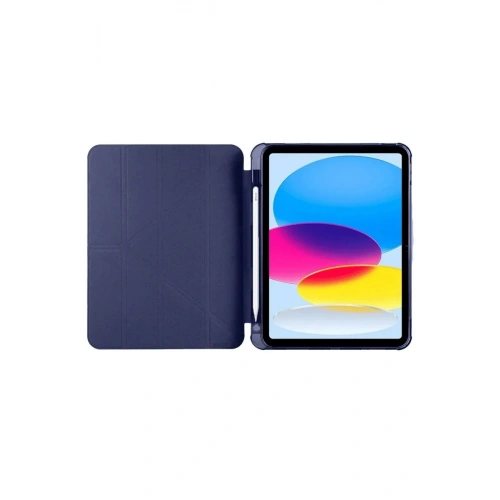 Durukar®  iPad 2022 10.9 (10.nesil) Kılıf Kalemlikli Mars Tablet Kılıfı - Lacivert