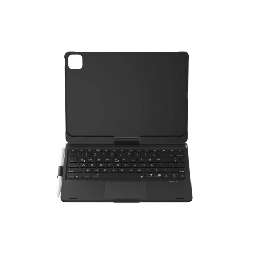 Durukar®  iPad Pro 11 (2024) F11 ATS Kılıf Magic Dönen Klavyeli Tablet Kılıf - Siyah