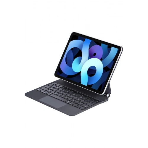 Durukar®  iPad Pro 13 (2024) Kılıf X9P Magic Manyetik Klavyeli Tablet Kılıfı - Siyah