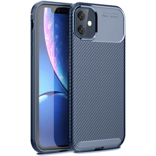 Durukar®  iPhone 11 Kılıf Auto Focus Karbon Kapak - Lacivert