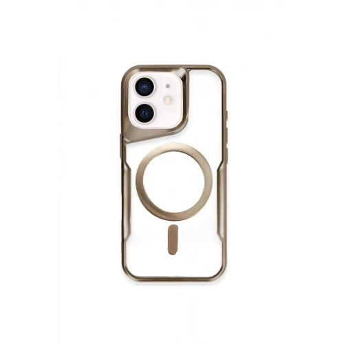 Durukar®  iPhone 11 Kılıf Boyi Magsafe Silikon Kapak - Çöl Titanyum