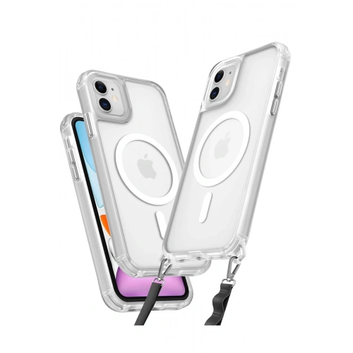 Durukar®  iPhone 11 Kılıf Enka Magsafe Silikon Kılıf - Şeffaf