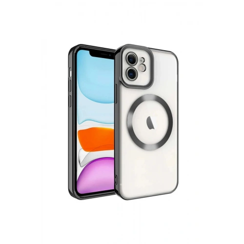 Durukar®  iPhone 11 Kılıf Kross Magneticsafe Kapak - Siyah