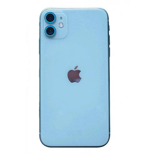 Durukar®  iPhone 11 Neon Fosforlu Kamera Lens - Mavi