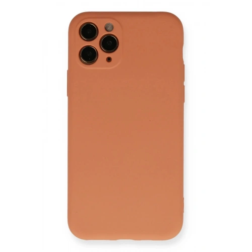 Durukar®  iPhone 11 Pro Kılıf Nano içi Kadife Silikon - Mat Turuncu