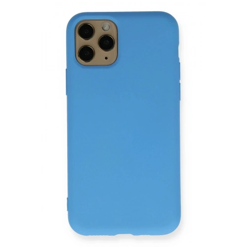 Durukar®  iPhone 11 Pro Kılıf Nano içi Kadife Silikon - Mavi