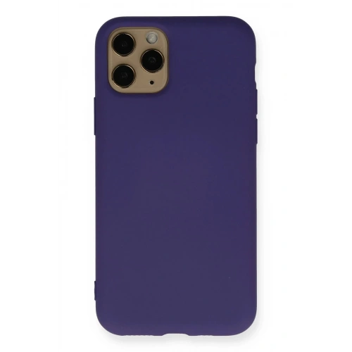Durukar®  iPhone 11 Pro Kılıf Nano içi Kadife Silikon - Mor