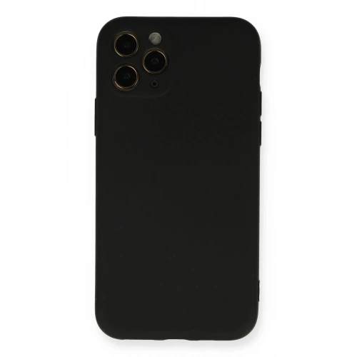 Durukar®  iPhone 11 Pro Kılıf Nano içi Kadife Silikon - Siyah