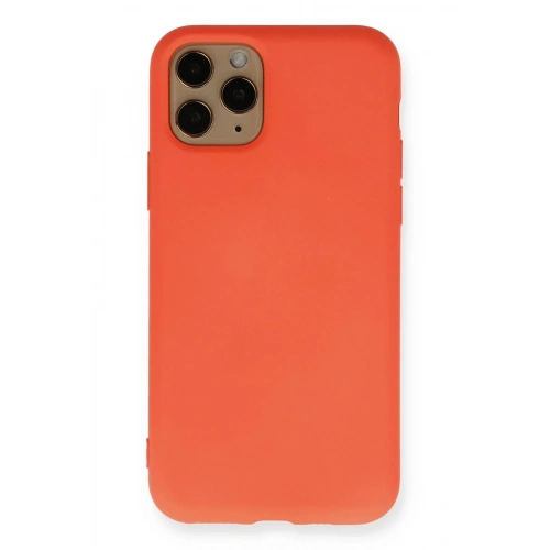 Durukar®  iPhone 11 Pro Kılıf Nano içi Kadife Silikon - Turuncu