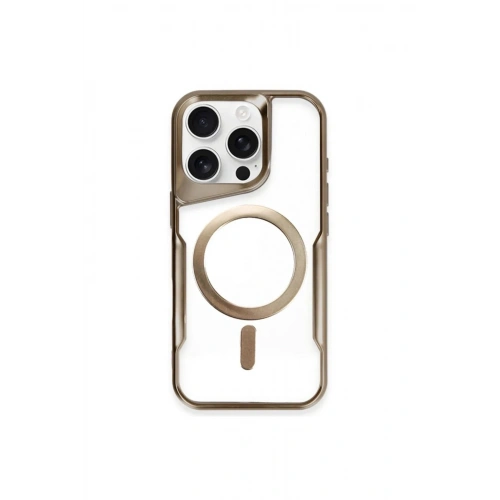 Durukar®  iPhone 11 Pro Max Kılıf Boyi Magsafe Silikon Kapak - Kahverengi
