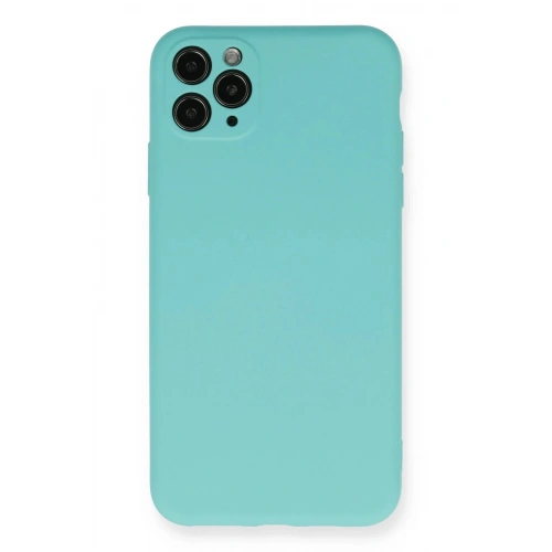 Durukar®  iPhone 11 Pro Max Kılıf Nano içi Kadife Silikon - Turkuaz