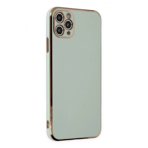 Durukar®  iPhone 11 Pro Max Kılıf Volet Silikon - Açık Yeşil