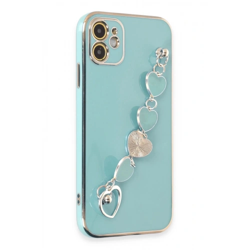 Durukar®  iPhone 12 Kılıf Esila Silikon - Su Yeşili