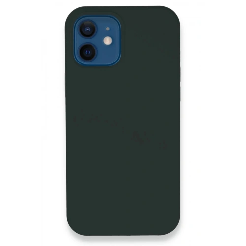 Durukar®  iPhone 12 Kılıf Lansman Legant Silikon - Koyu Yeşil