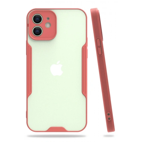 Durukar®  iPhone 12 Kılıf Platin Silikon - Pembe