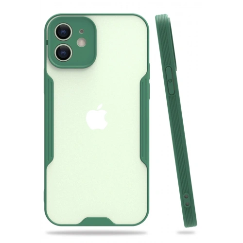 Durukar®  iPhone 12 Kılıf Platin Silikon - Yeşil