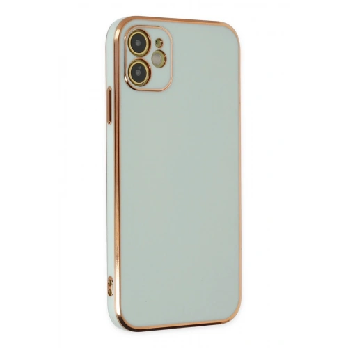 Durukar®  iPhone 12 Kılıf Volet Silikon - Açık Yeşil