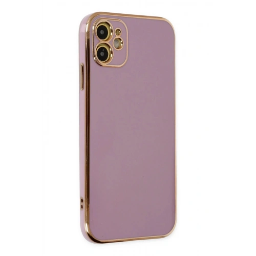 Durukar®  iPhone 12 Kılıf Volet Silikon - Mor