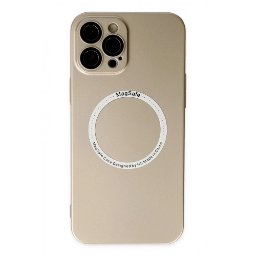 Durukar®  iPhone 12 Pro Kılıf Jack Magneticsafe Lens Silikon - Gold