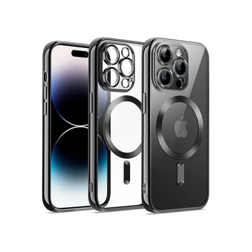 Durukar®  iPhone 12 Pro Kılıf Kross Magneticsafe Kapak - Siyah