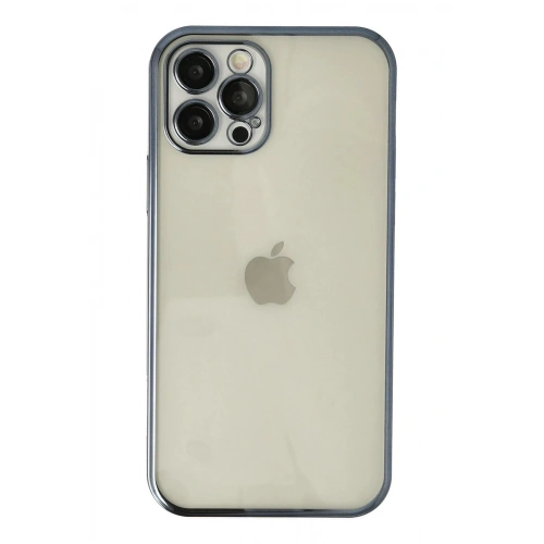 Durukar®  iPhone 12 Pro Kılıf  Lensli Silikon - Lacivert