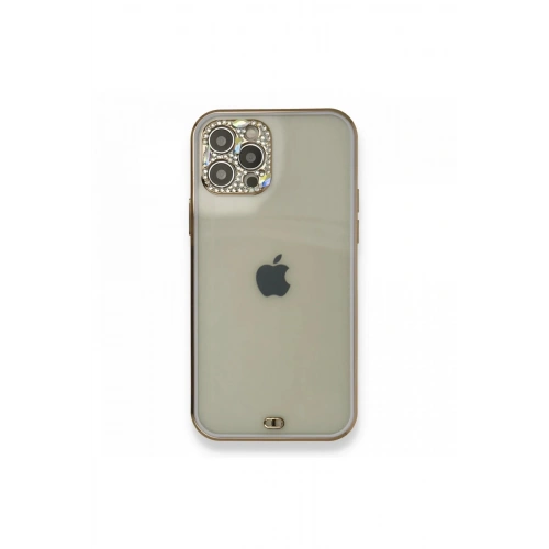 Durukar®  iPhone 12 Pro Kılıf Liva Taşlı Silikon - Mor
