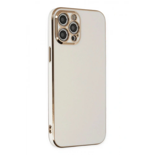 Durukar®  iPhone 12 Pro Kılıf Volet Silikon - Beyaz