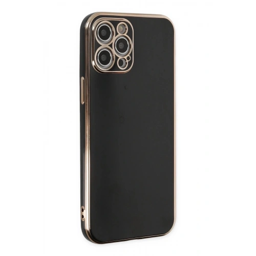 Durukar®  iPhone 12 Pro Kılıf Volet Silikon - Siyah