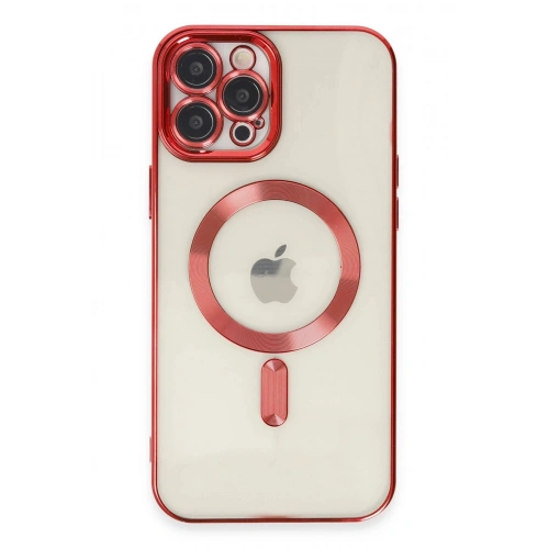 Durukar®  iPhone 12 Pro Max Kılıf Kross Magneticsafe Kapak - Kırmızı