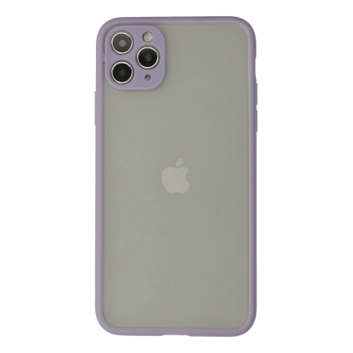 Durukar®  iPhone 12 Pro Max Kılıf Montreal Silikon Kapak - Mor