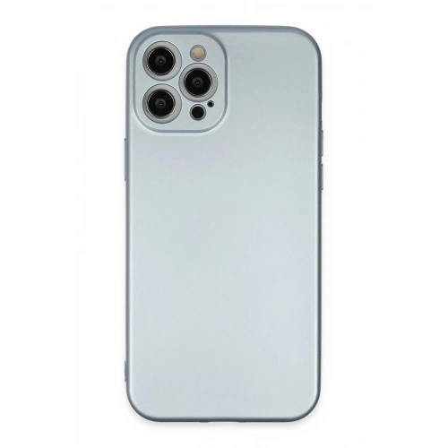 Durukar®  iPhone 12 Pro Max Kılıf Nano içi Kadife Silikon - Sky Blue
